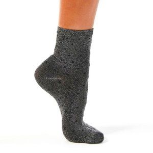 URBAN OUTFITTERS Lurex Black Dot Sparkle Socks NWT